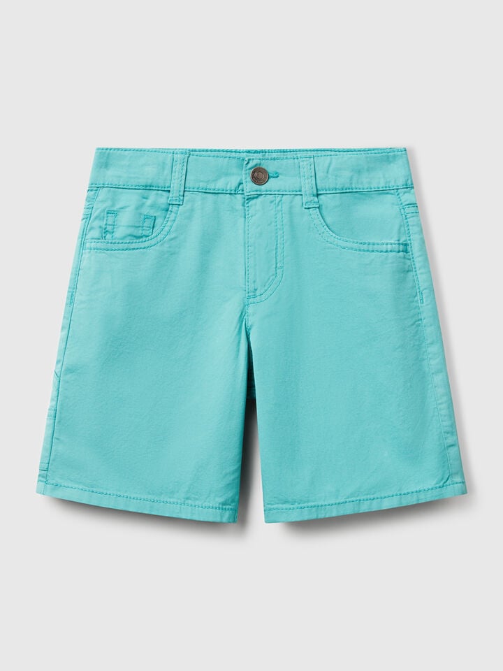 benetton Five pocket bermudas Aqua