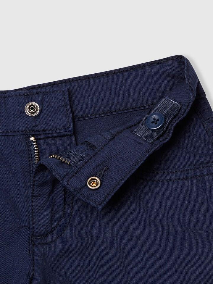 Benetton Five Pocket Bermudas Dark Blue