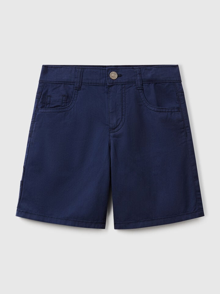 benetton Five pocket bermudas Dark Blue