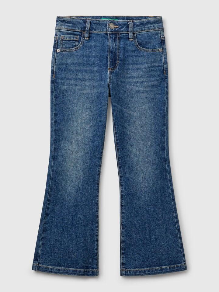 benetton Five pocket flared jeans Blue
