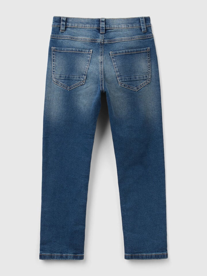 Benetton Five Pocket Jeans Blue