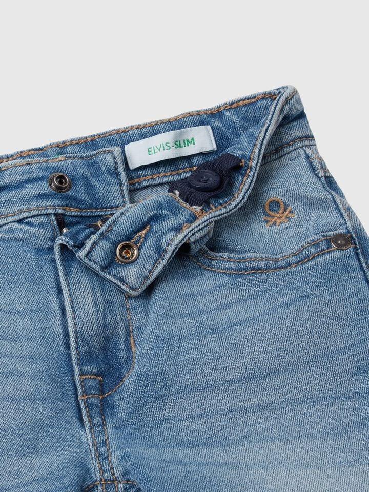 Benetton Five Pocket Jeans Light Blue