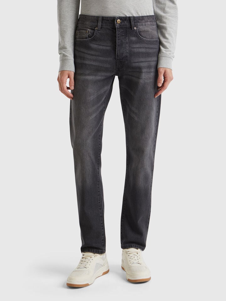 benetton Five pocket slim fit jeans Black