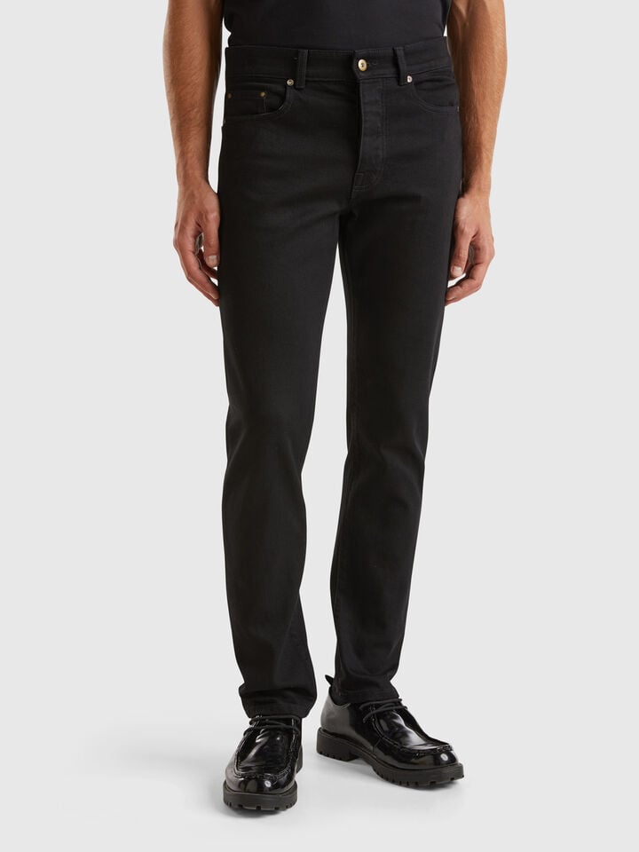benetton Five pocket slim fit jeans Black