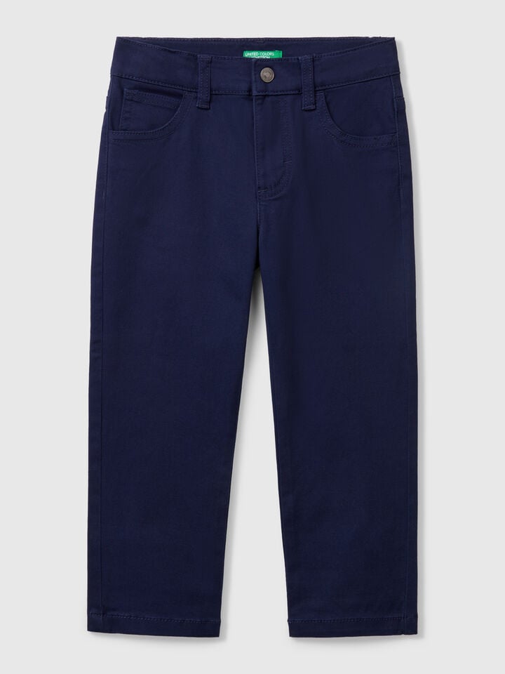 benetton Five-pocket stretch trousers Dark Blue