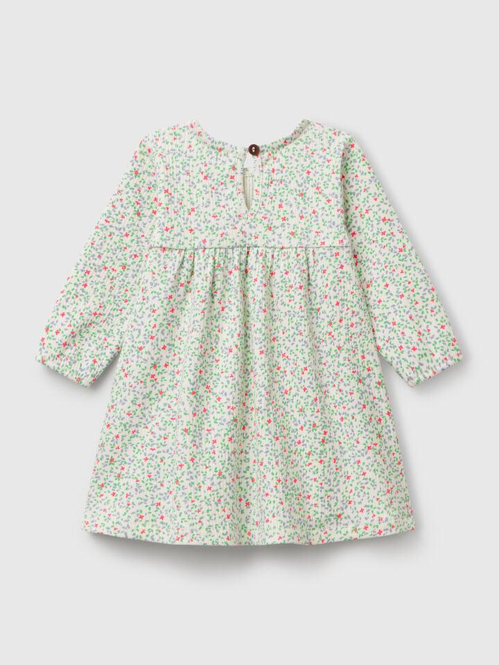 Benetton Floral Dress Creamy White