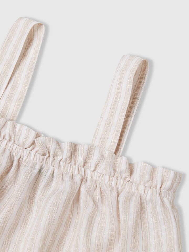 Benetton Floral Top Beige