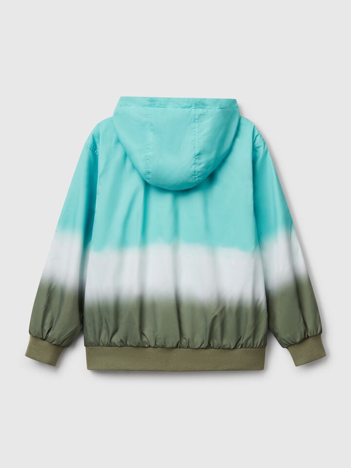Benetton Gradient Effect Jacket Aqua