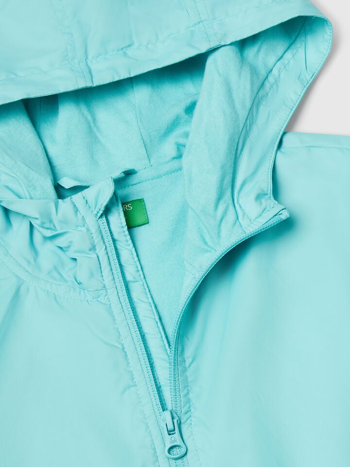 Benetton Gradient Effect Jacket Aqua
