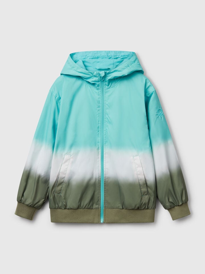 benetton Gradient effect jacket Aqua