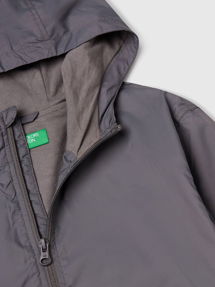 Benetton Gradient Effect Jacket Gray