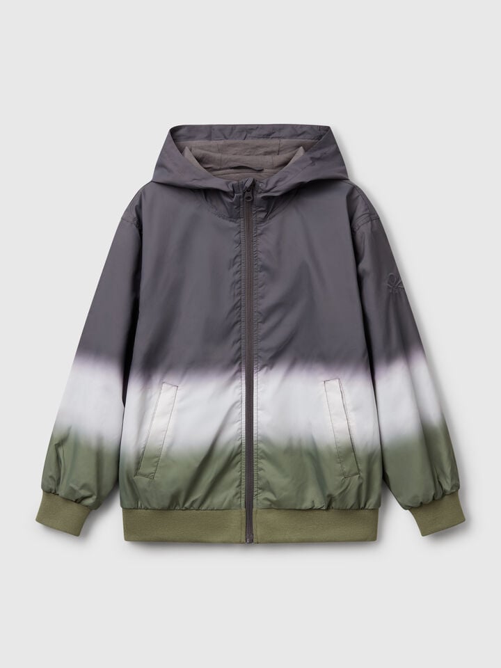 benetton Gradient effect jacket Gray