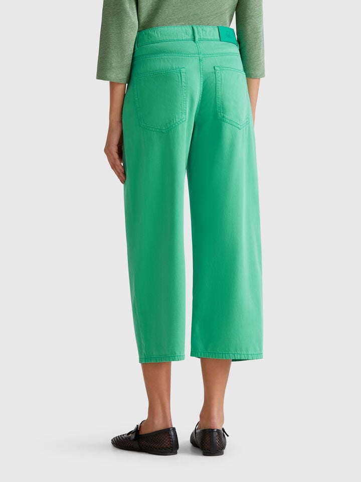 Benetton Green Five Pocket Pants Green
