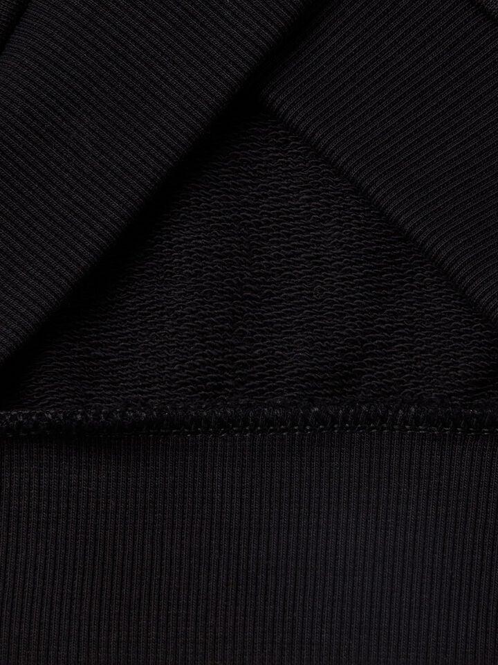 Benetton High Neck Sweatshirt With Zipper Black