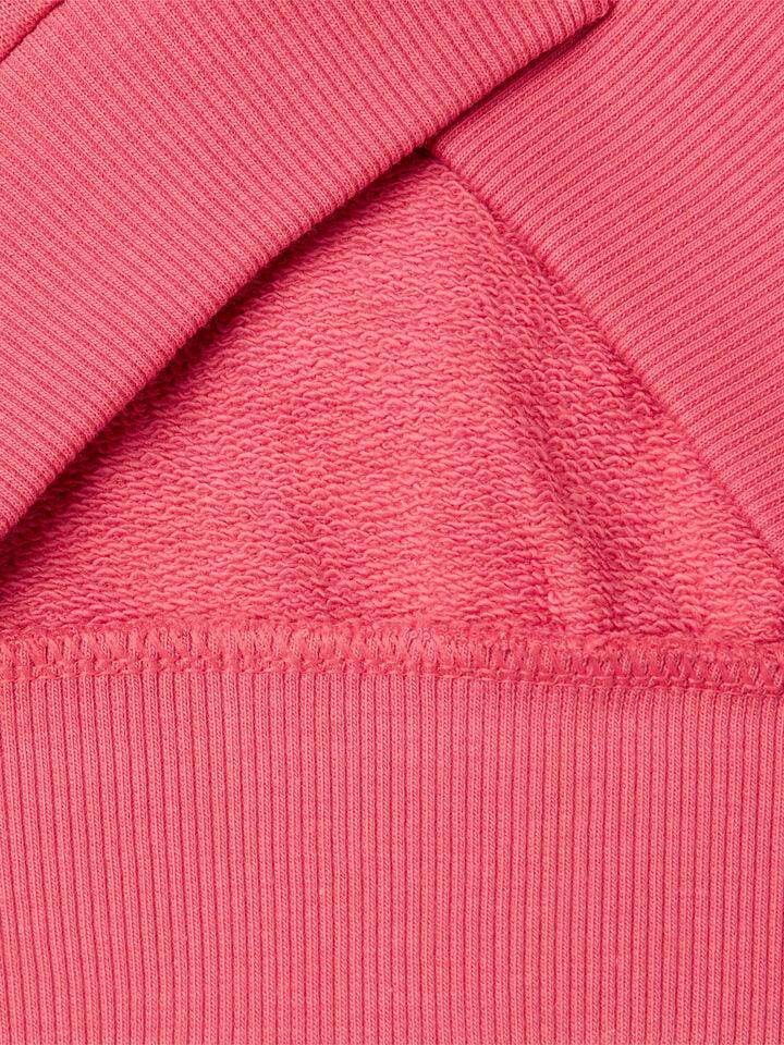 Benetton High Neck Sweatshirt With Zipper Cyclamen