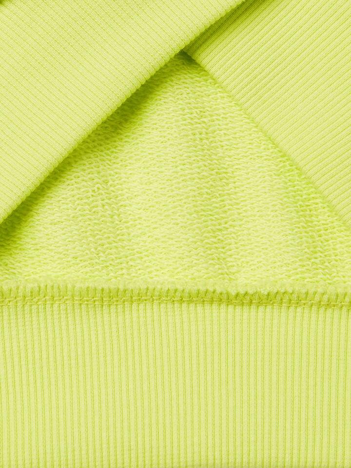 Benetton High Neck Sweatshirt With Zipper Lime