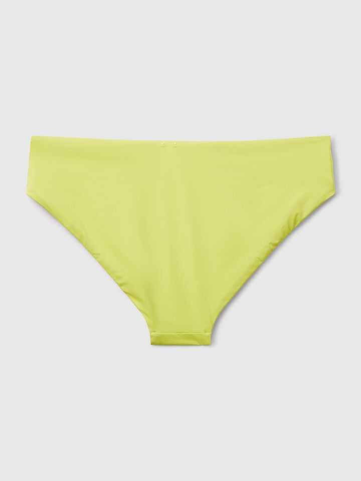 Benetton High Rise Swim Briefs In ECONYL® Lime