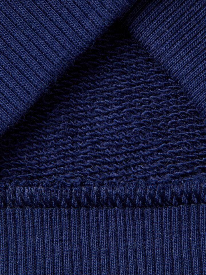 Benetton Hoodie In Cotton Dark Blue