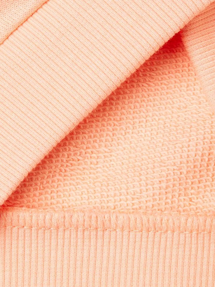 Benetton Hoodie In Cotton Peach