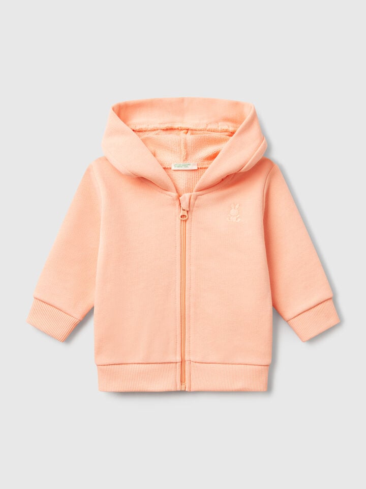 benetton Hoodie in cotton Peach