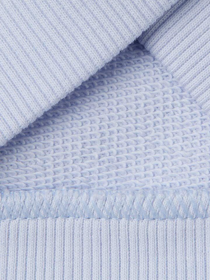 Benetton Hoodie In Cotton Sky Blue