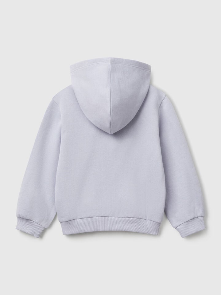 Benetton Hoodie With Sequins Periwinkle