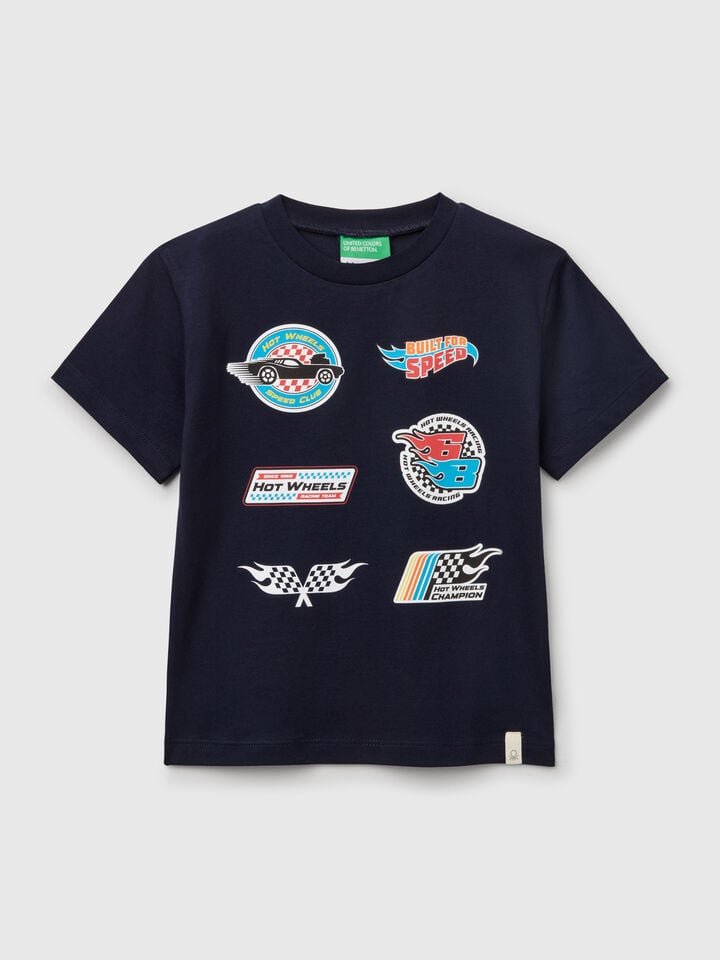 benetton Hot Wheels cotton t-shirt Dark Blue