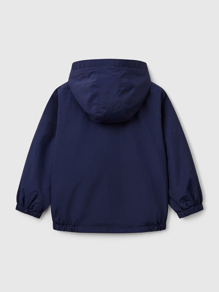 Benetton Jacket With Hood Blue