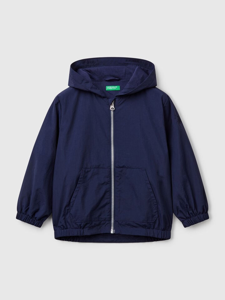 benetton Jacket with hood Blue
