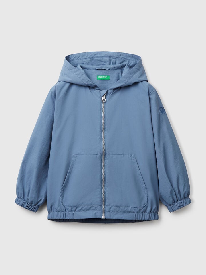 benetton Jacket with hood Light Blue