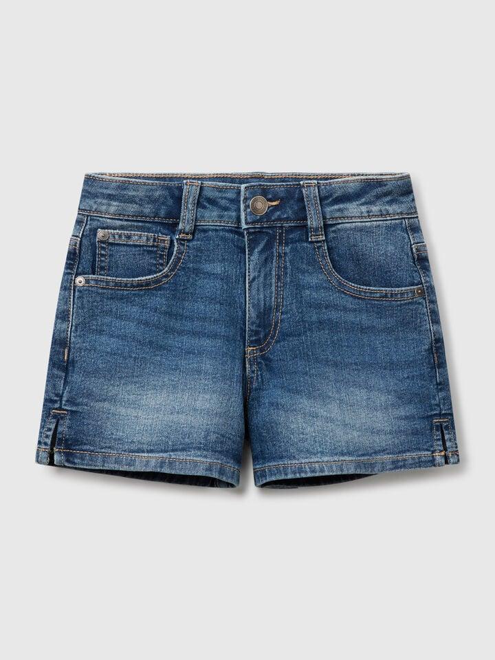 Benetton Jean Shorts Blue