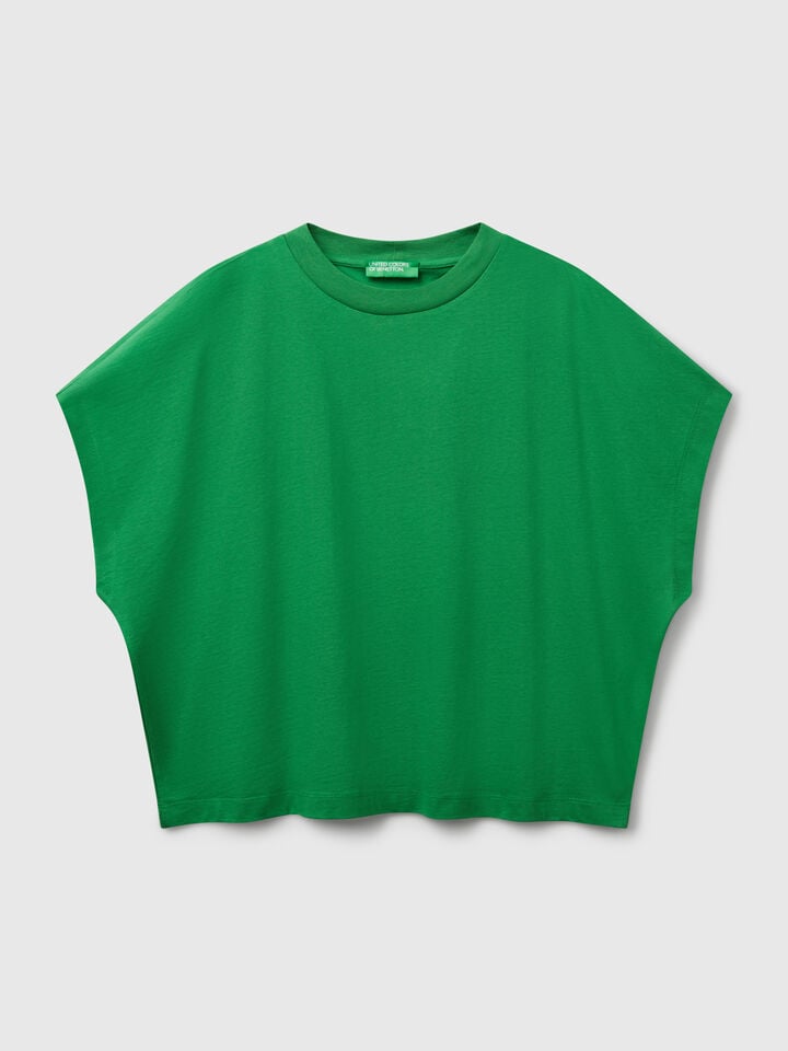 Benetton Kimono Sleeve T-shirt Green