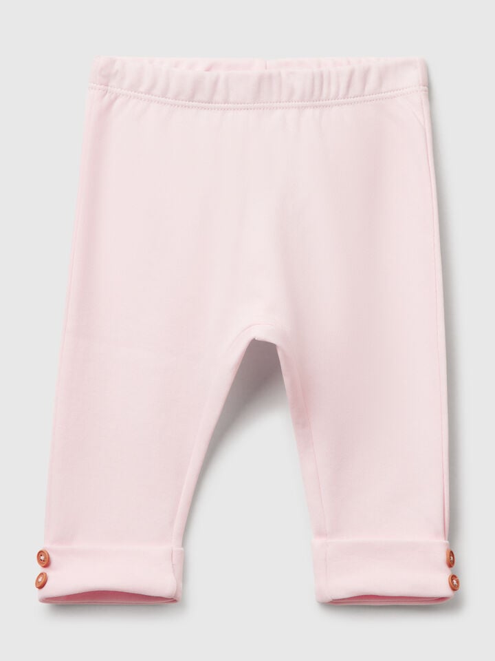benetton Leggings in pure cotton Pink
