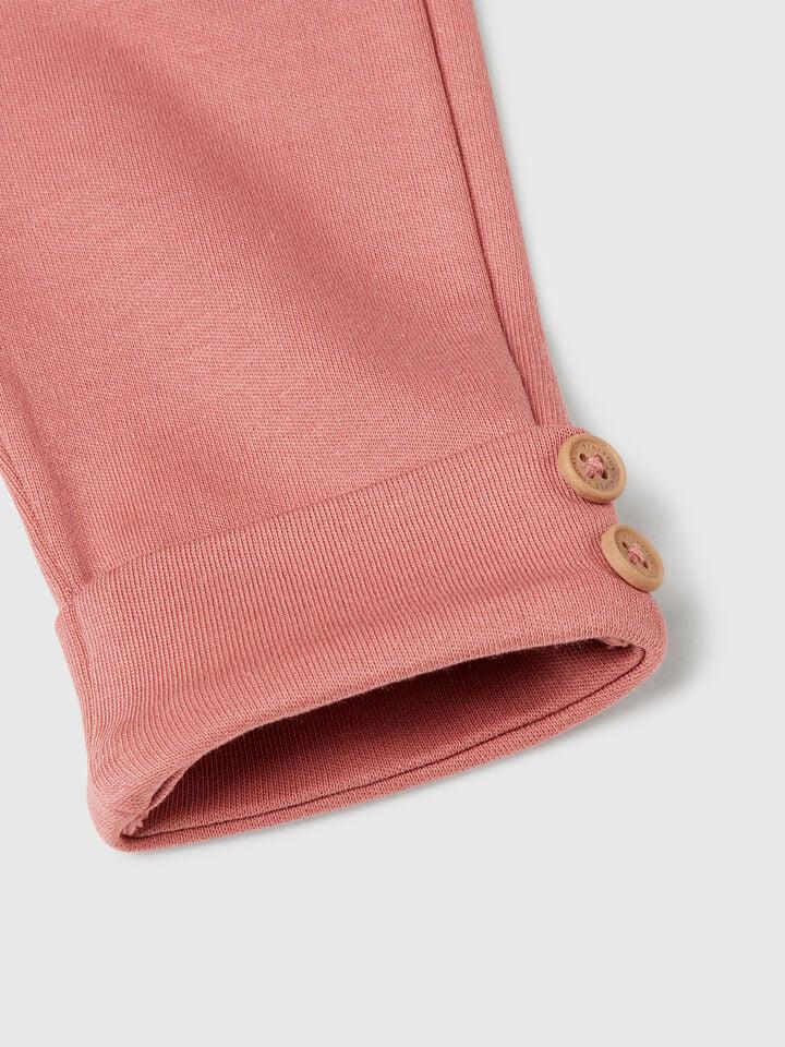 Benetton Leggings In Pure Cotton Salmon