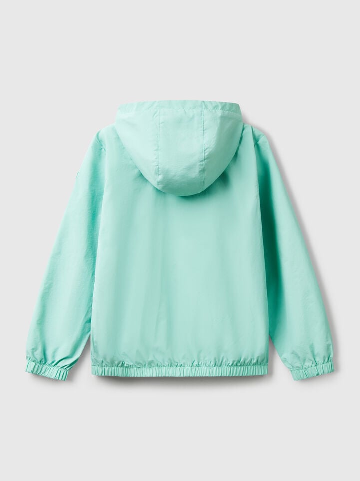 Benetton Lightweight "Rain Defender" Jacket Aqua