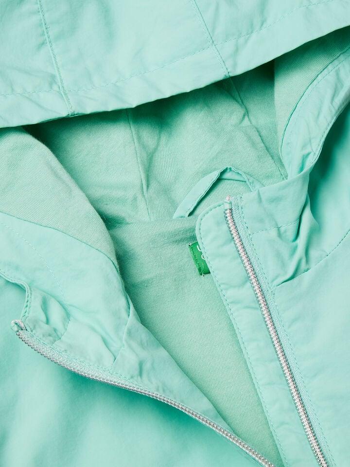 Benetton Lightweight "Rain Defender" Jacket Aqua