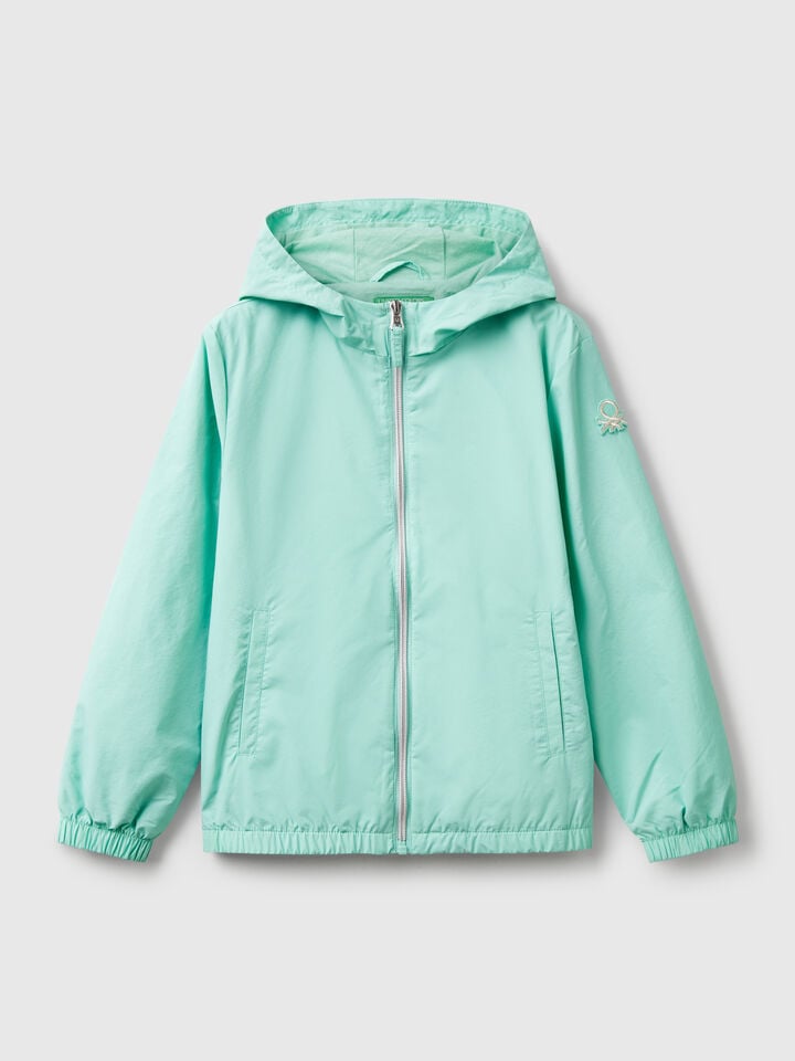 benetton Lightweight "Rain Defender" jacket Aqua