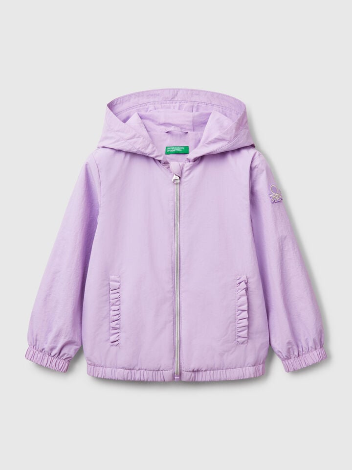 benetton Lightweight "Rain Defender" jacket Lilac