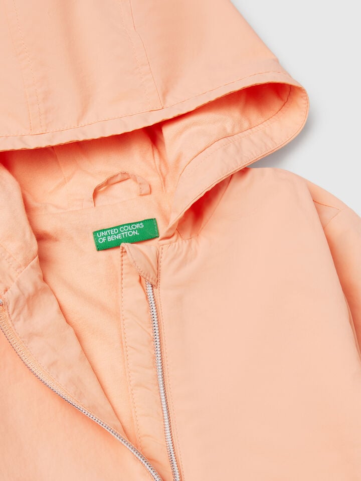 Benetton Lightweight "Rain Defender" Jacket Peach