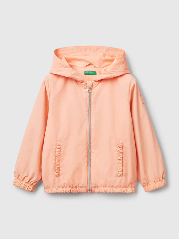 benetton Lightweight "Rain Defender" jacket Peach