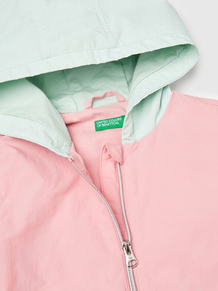 Benetton Lightweight "Rain Defender" Jacket Pink