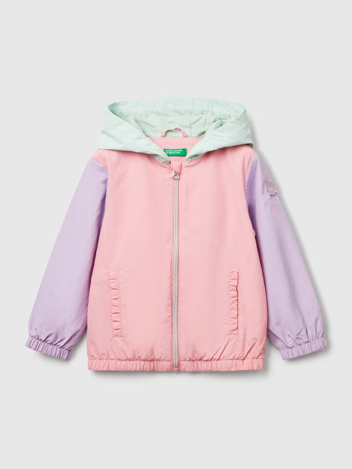 benetton Lightweight "Rain Defender" jacket Pink