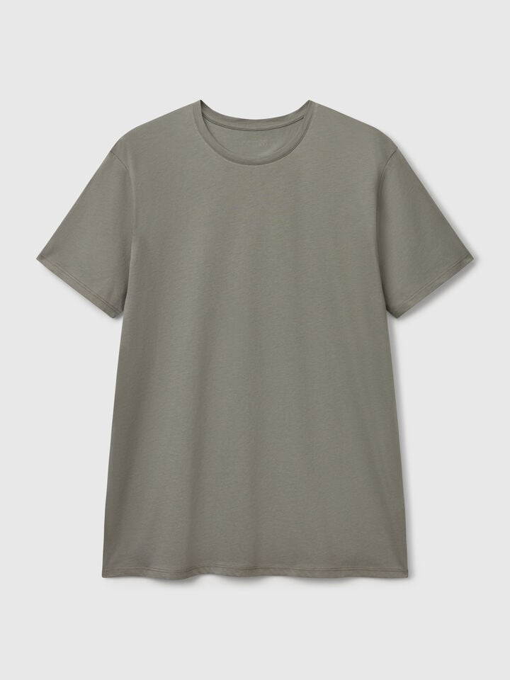 Benetton Long Fiber Cotton T-shirt Light Green