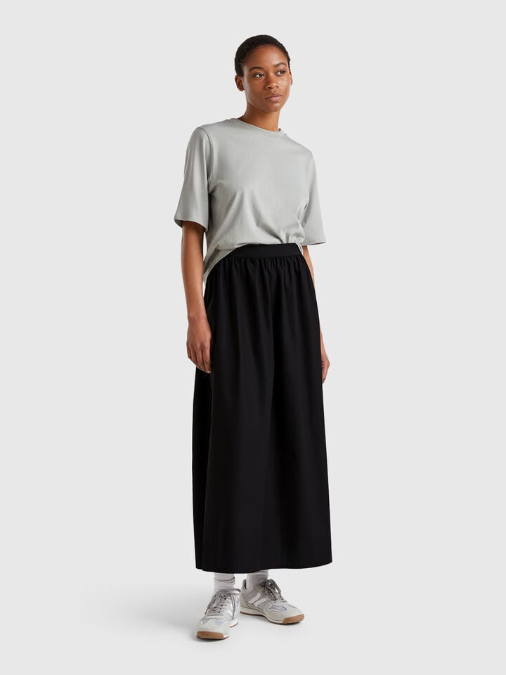 Benetton Midi Skirt Black
