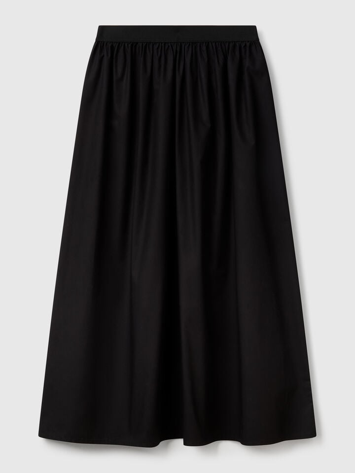 Benetton Midi Skirt Black