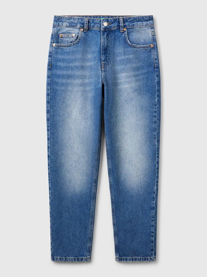 Benetton Mom Fit Jeans Blue