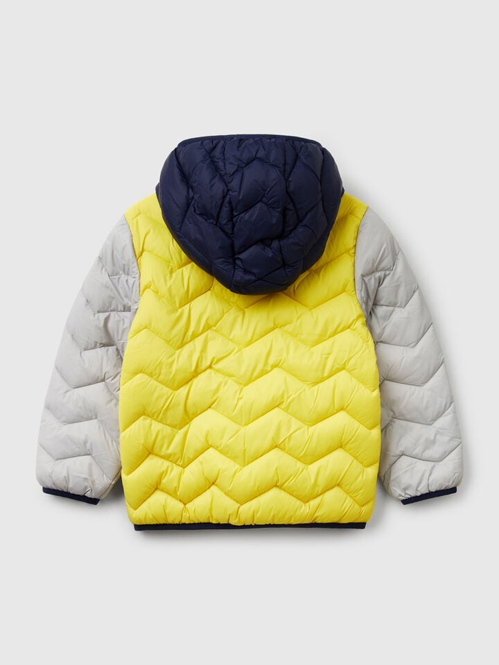 Benetton Padded Jacket With Hood Multi-color