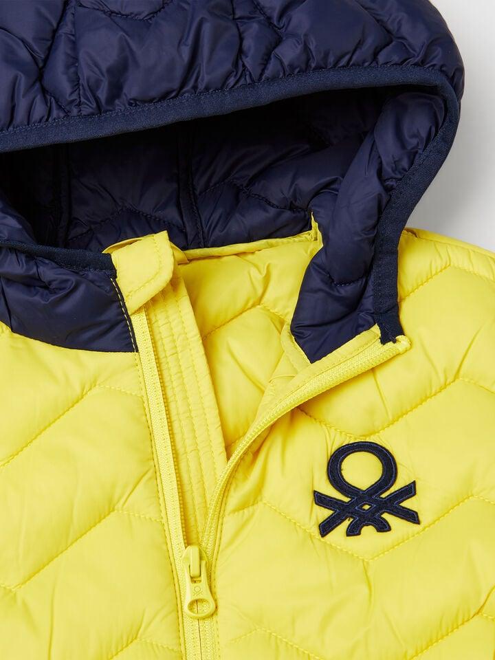 Benetton Padded Jacket With Hood Multi-color