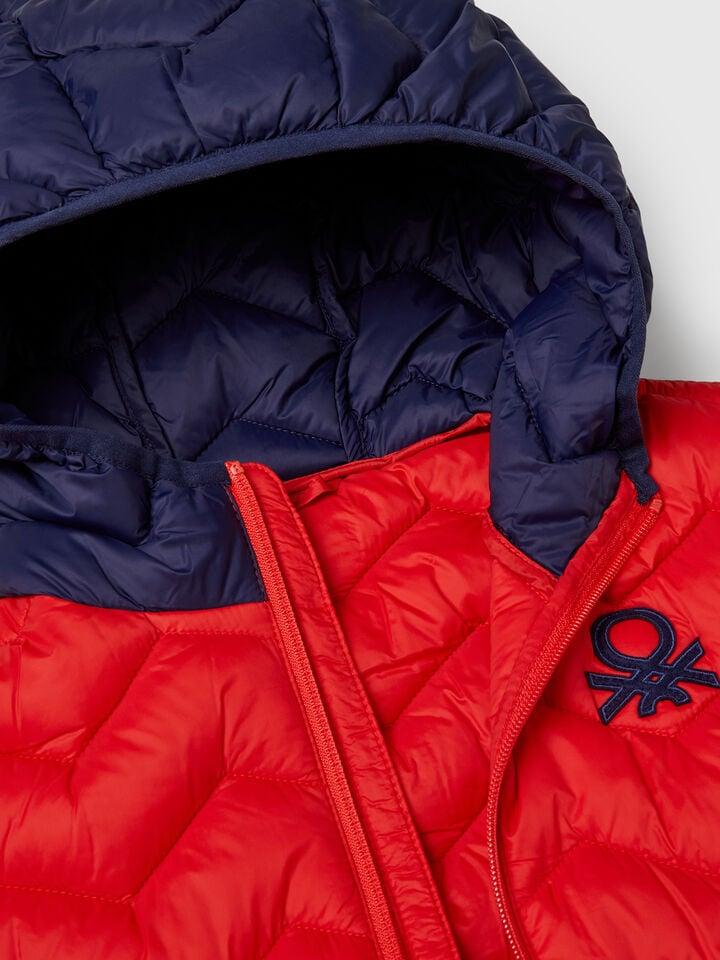 Benetton Padded Vest With Hood Red