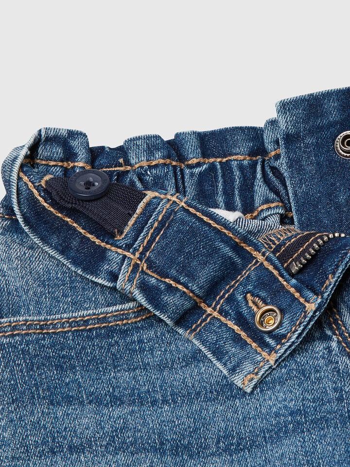 Benetton Paperbag Jeans Shorts Blue